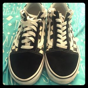 black checker vans